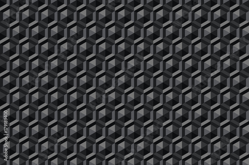 3d hexagons pattern.