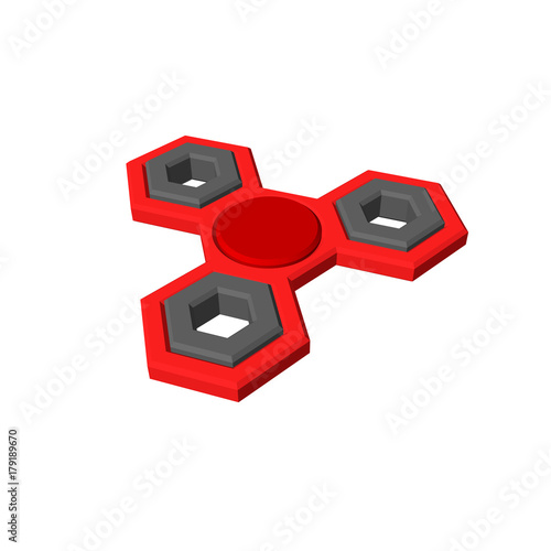 Hand fidget spinner.Isolate...