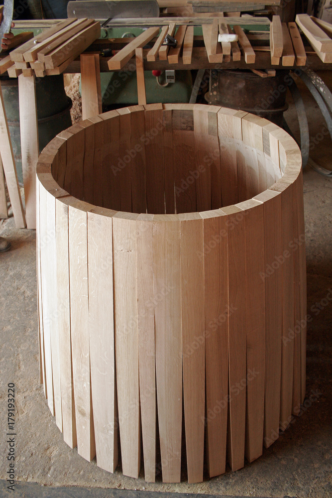 Assembly of a barrel, called Assembly of a barrel, called