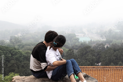 Couple exploring 