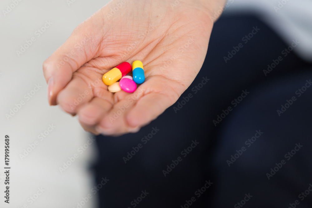 handfull of medicine help with cure