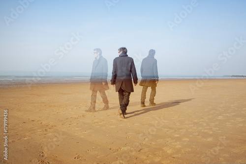 man deciding which way to go