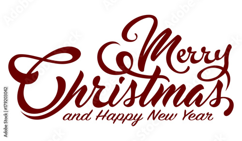 Inscription Marry Christmas