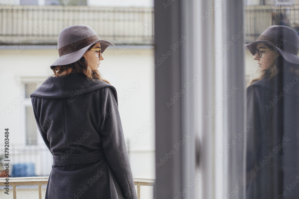 Beautiful Woman in a Winter Coat Beautiful Woman in a Winter Coat
