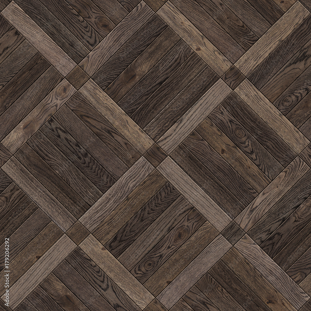 Obraz premium Natural wooden background, grunge parquet flooring design seamless texture for 3d interior