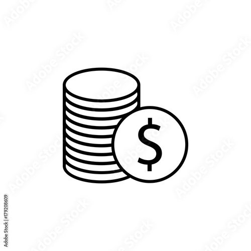 Coins icon photo