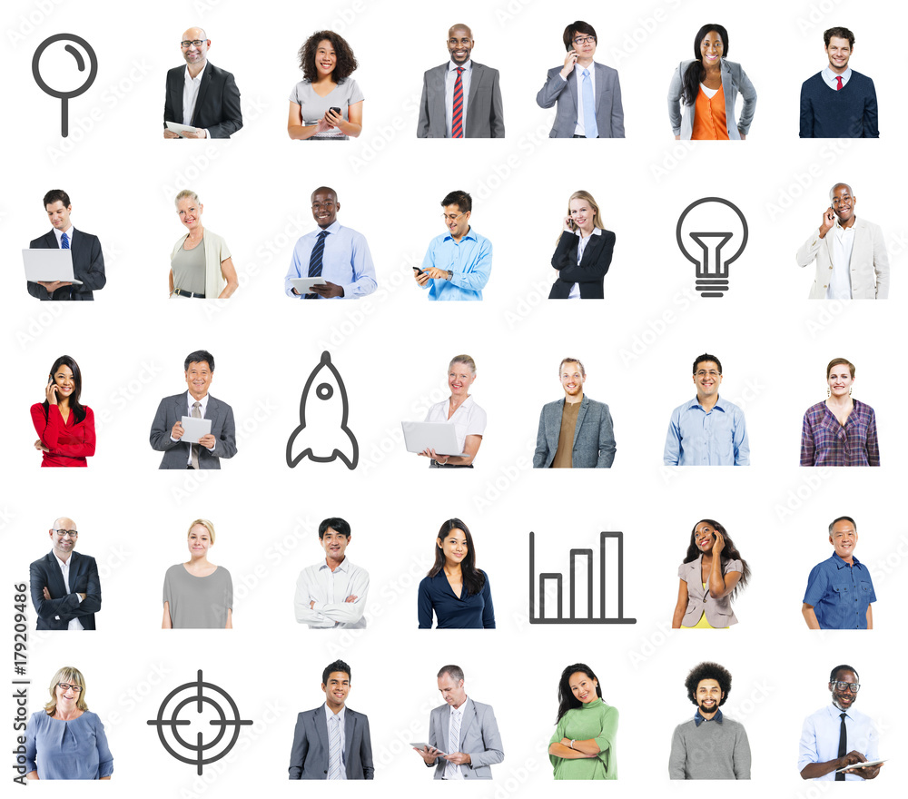 Diverse People Global Communications Technology Concept Diverse People Global Communications Technology Concept