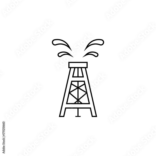 Oil rig icon.