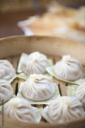 Streamed Pork Dumplings Chinese food (Xiao Long Bao)