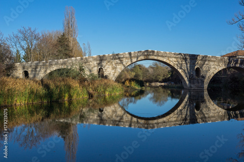 Wallpaper Mural Kadin most - a 15th-century stone arch bridge over the Struma River at Nevestino, Kyustendil Province, Bulgaria Torontodigital.ca