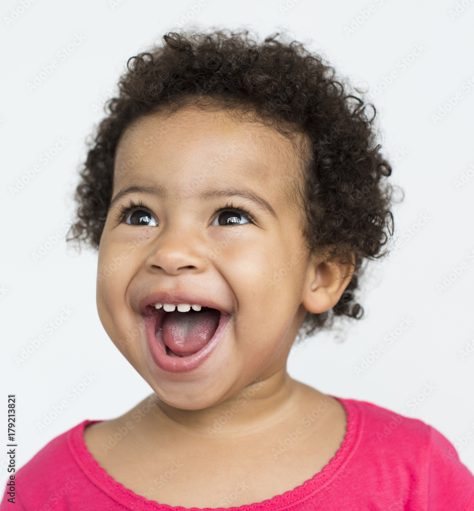 Girl Cheerful Studio Portrait Concept Girl Cheerful Studio Portrait Concept