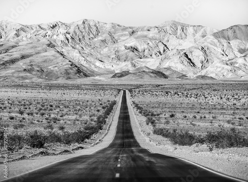 Lonely Road in Death Valley, CA