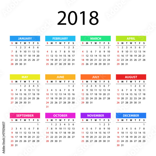 Calendar 2018