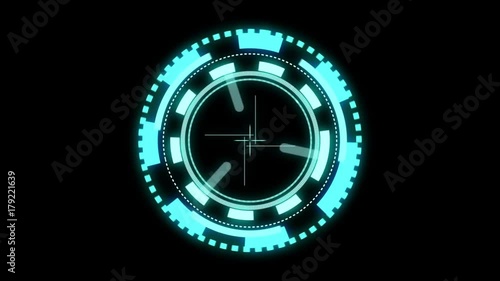 Sci-fi futuristic user interface HUD photo