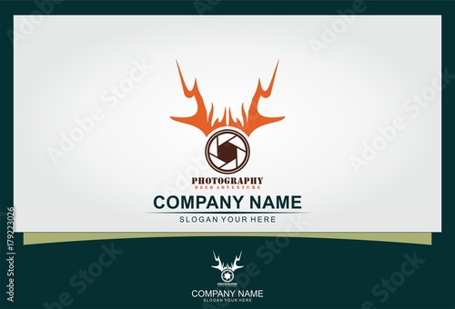 photography deer adventure logo