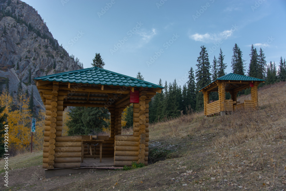 Naklejka premium Beautiful view of resting house