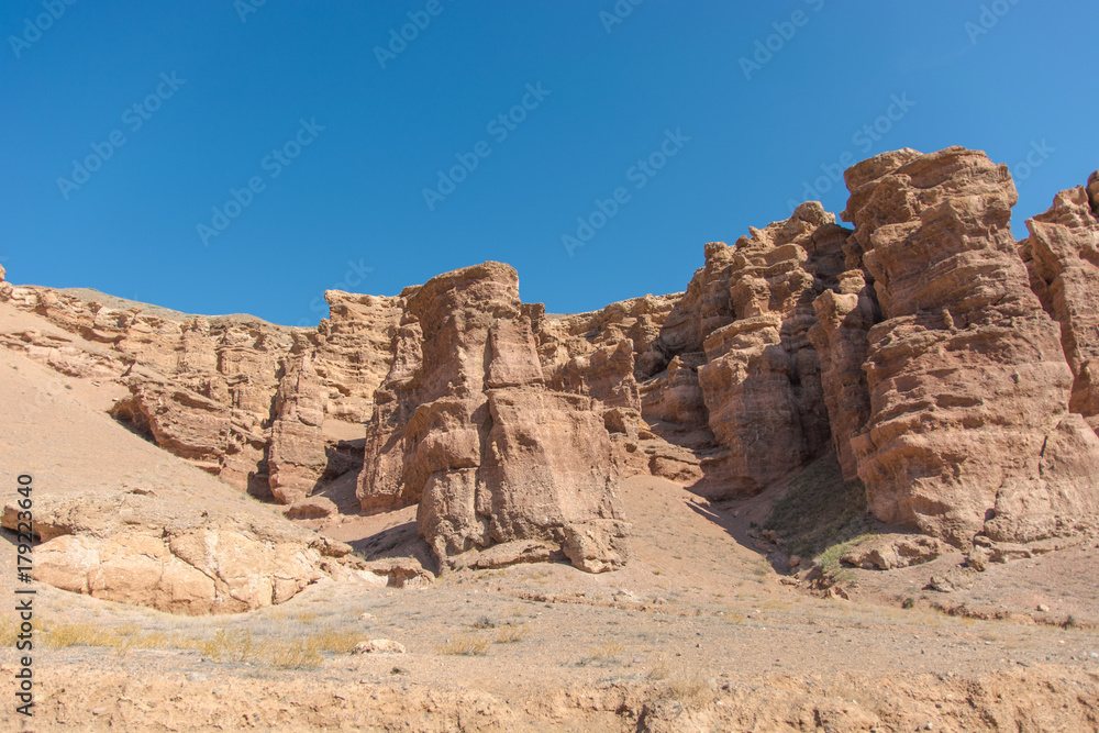 Charyn grand canyon in Kazakhstan