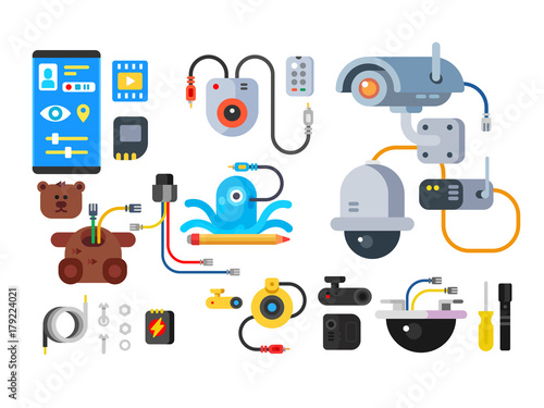 CCTV device of set design flat
