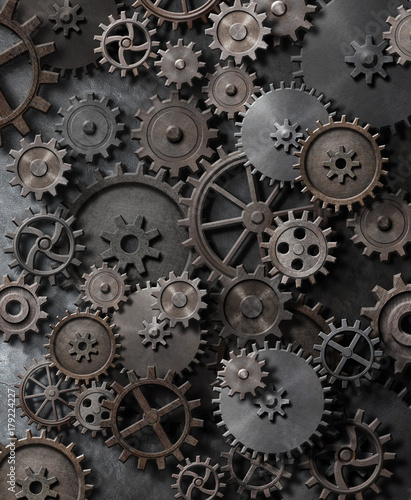 Metal steam punk background...