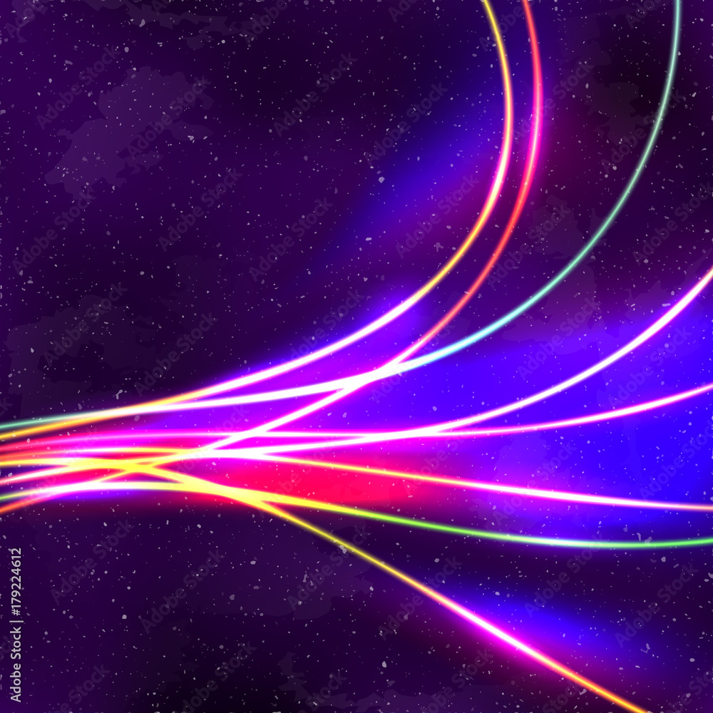 Neon lines New Retro Wave background with 80s vhs style Neon lines New Retro Wave background with 80s vhs style