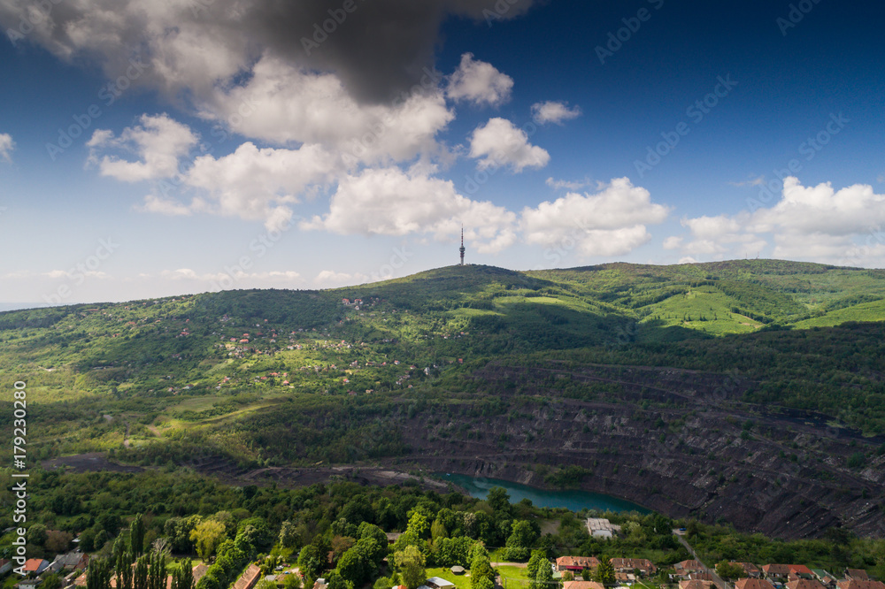 aerial view of Mecsek