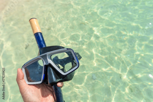 Dive mask and snorkel, snorkelling