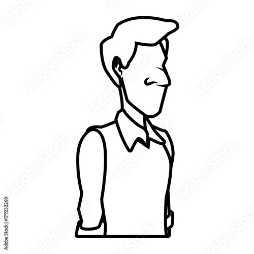 Adult man cartoon icon vector illustration graphic design