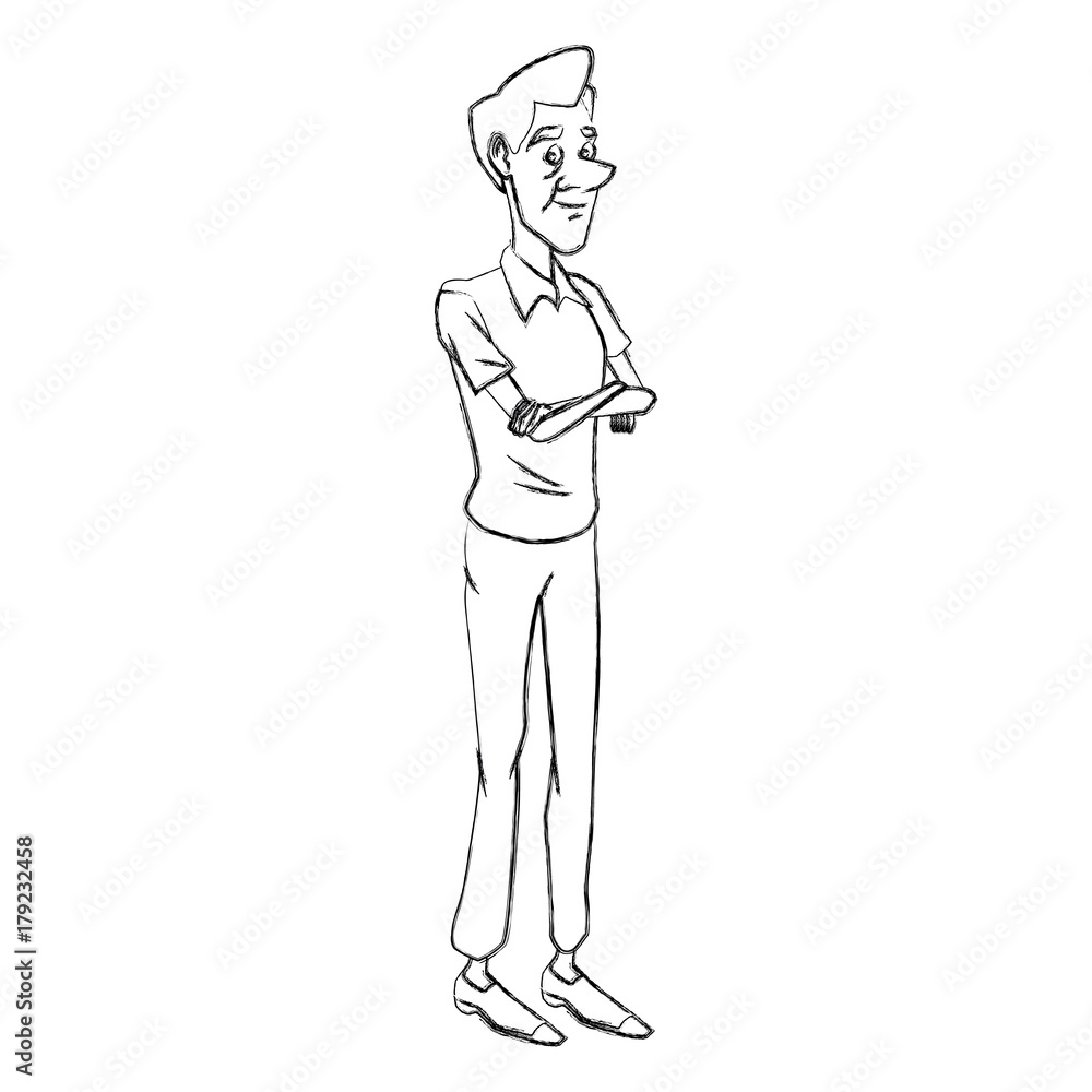 Adult man cartoon icon vector illustration graphic design Adult man cartoon icon vector illustration graphic design