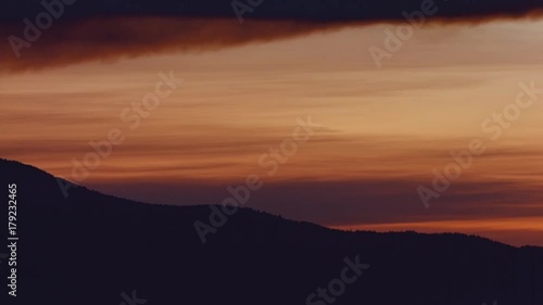 Wallpaper Mural Orange sunset Smoke Wildfire Eagle Creek Forest Fire in Oregon  Torontodigital.ca