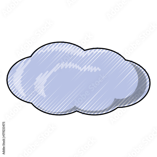 colored cloudy weather  over  white background  vector illustration