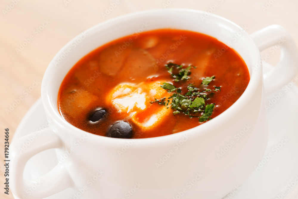 soup with different kind meat soup with different kind meat