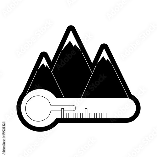 flat line monochromatic weather report over white  background  vector illustration