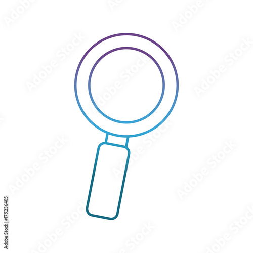 magnifying glass icon over white background vector illustration