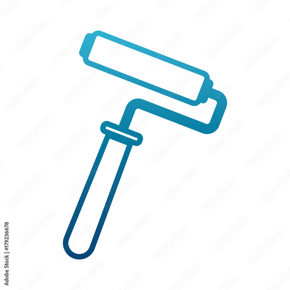 Rolling paint brush icon vector illustration graphic design Rolling paint brush icon vector illustration graphic design