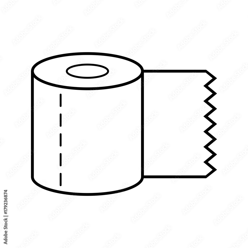 Toilet paper. Flat icon, object of hygiene. Vector Toilet paper. Flat icon, object of hygiene. Vector