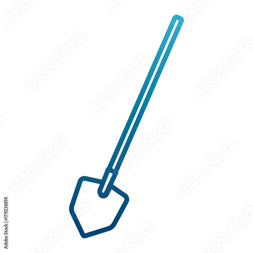 Shovel construction tool icon vector illustration graphic design