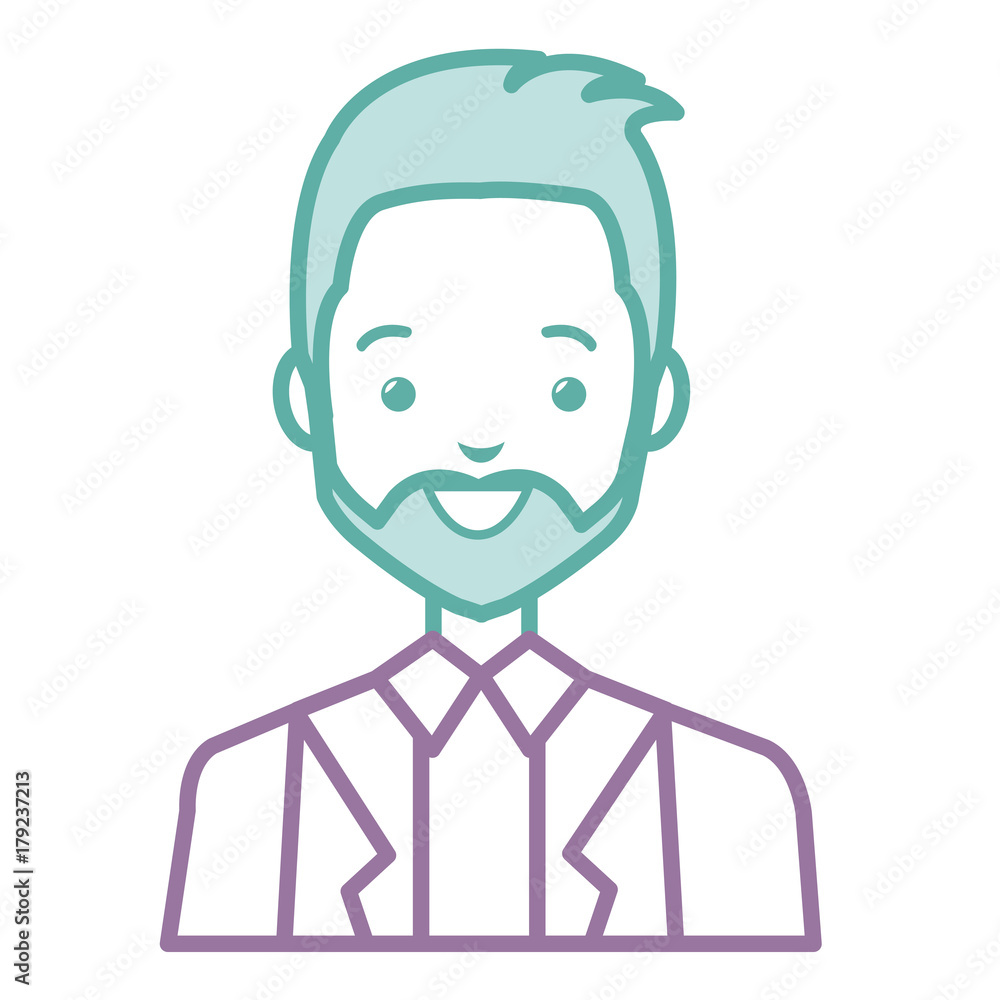 elegant businessman avatar character