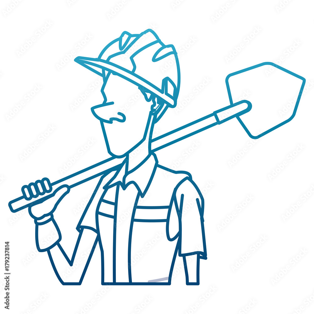 Cartoon worker with tool icon vector illustration graphic design Cartoon worker with tool icon vector illustration graphic design