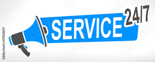 service 24 / 7 mégaphone