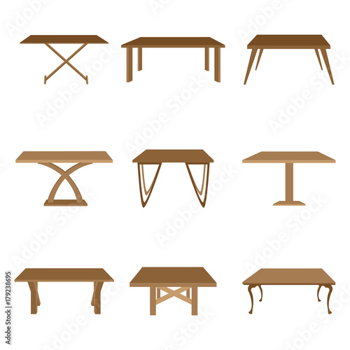 Set of table icons