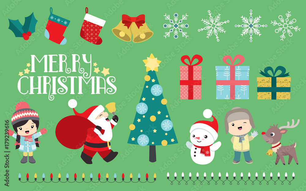 Merry Christmas set Merry Christmas set
