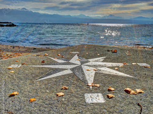 Rose des vents à Vidy, Lausanne, Suisse