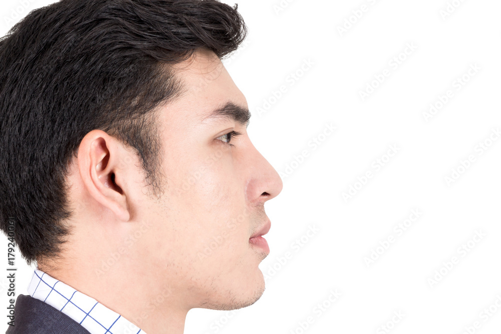 Fototapeta premium Portrait of handsome businessman isolated on white background