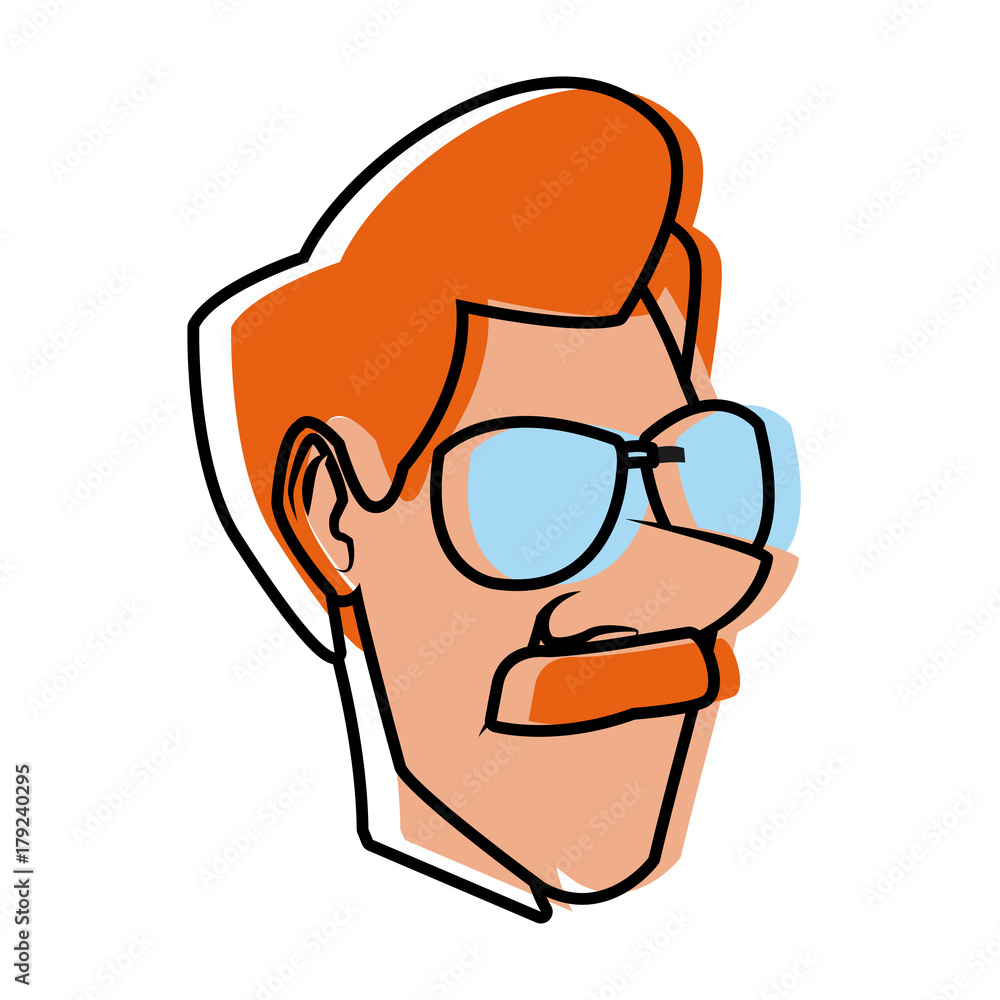 Adult man cartoon icon vector illustration graphic design Adult man cartoon icon vector illustration graphic design