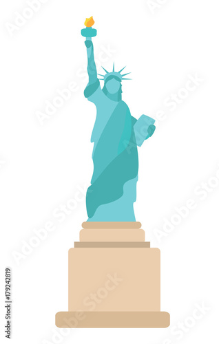 Isolated State of Liberty icon