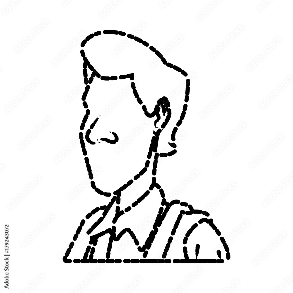 Adult man cartoon icon vector illustration graphic design Adult man cartoon icon vector illustration graphic design