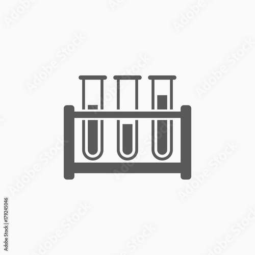 test tube icon, laboratory vector, test tube rack
