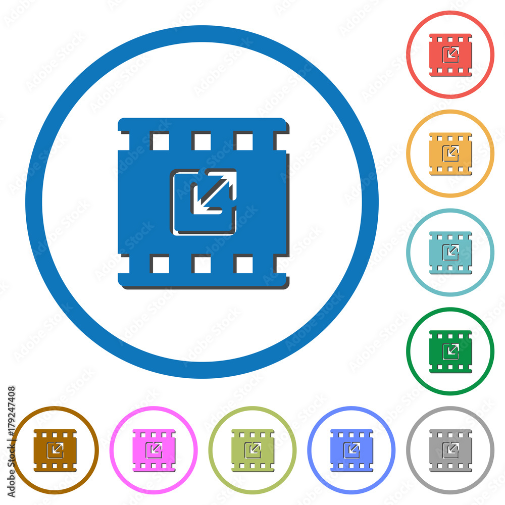 Resize movie icons with shadows and outlines Resize movie icons with shadows and outlines