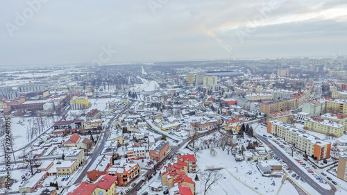Tychy, panorama miasta z drona © Wojciech