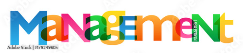 MANAGEMENT Vector Letters Banner